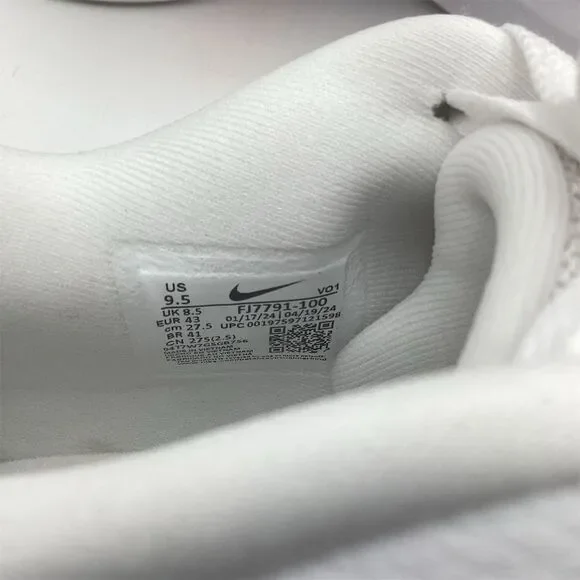 Nike G.T. Hustle Academy Men's Basketball Shoes White Size 9.5 - Picture 6 of 9